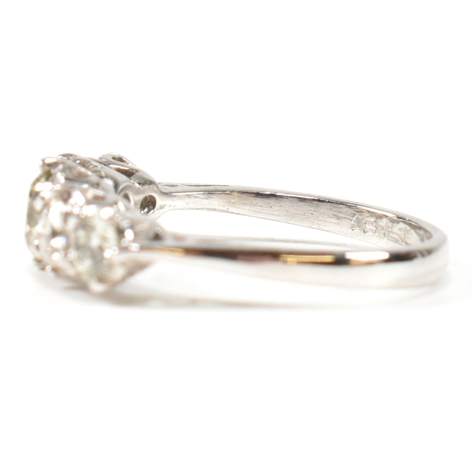 WHITE GOLD & DIAMOND FIVE STONE RING - Image 3 of 10