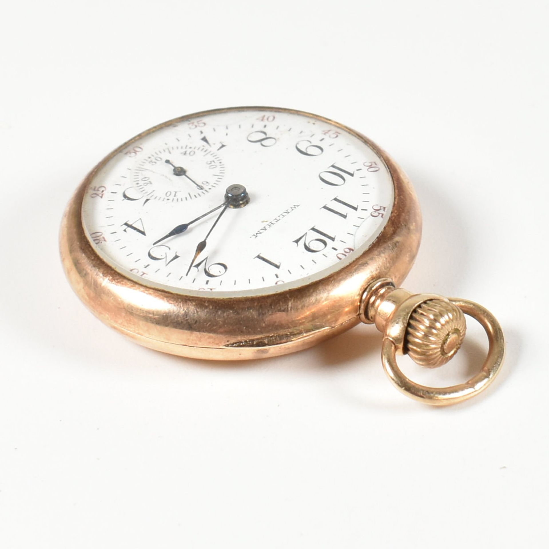 WALTHAM 14K GOLD POCKET FOB WATCH - Bild 3 aus 4