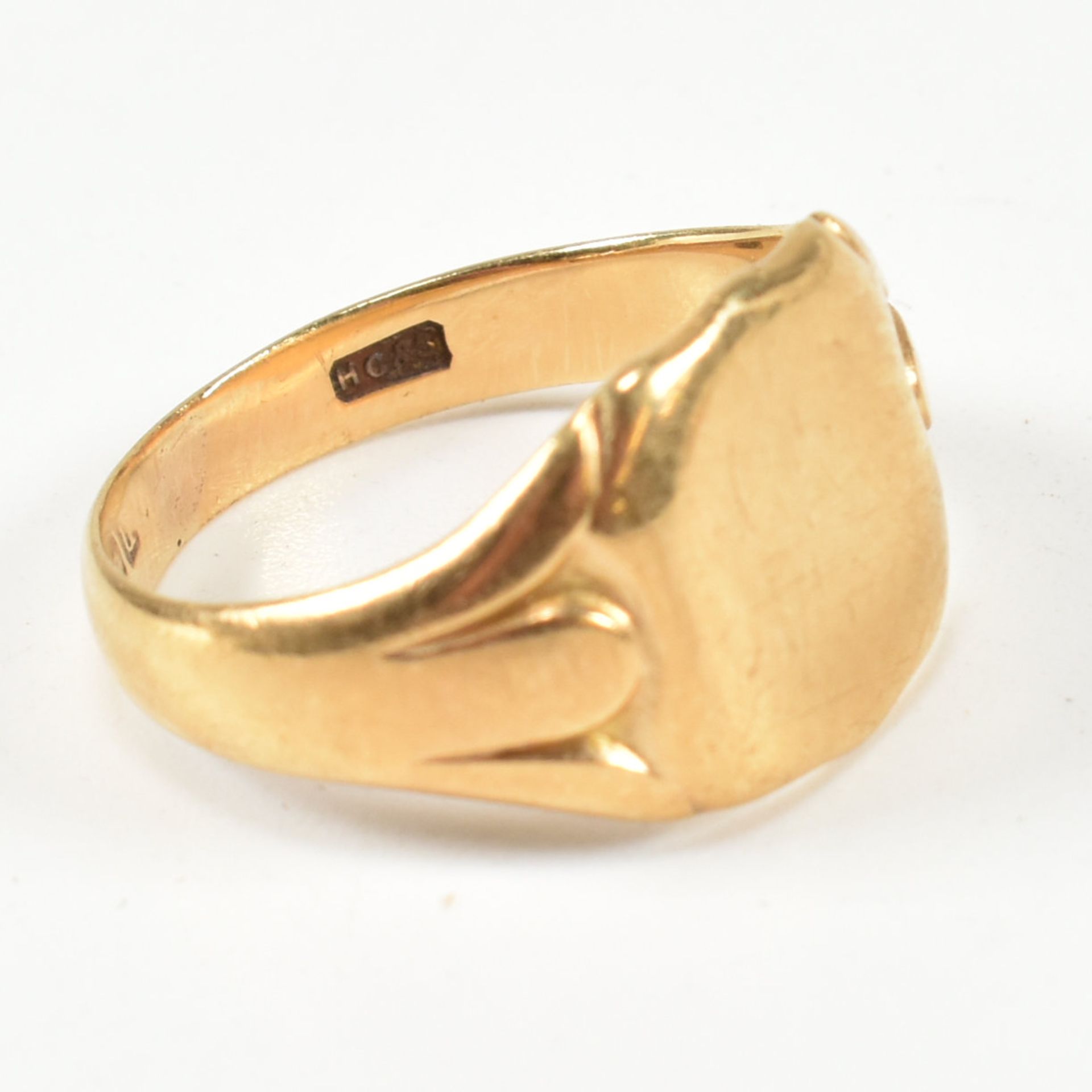 HALLMARKED 18CT GOLD SIGNET RING - Bild 7 aus 8