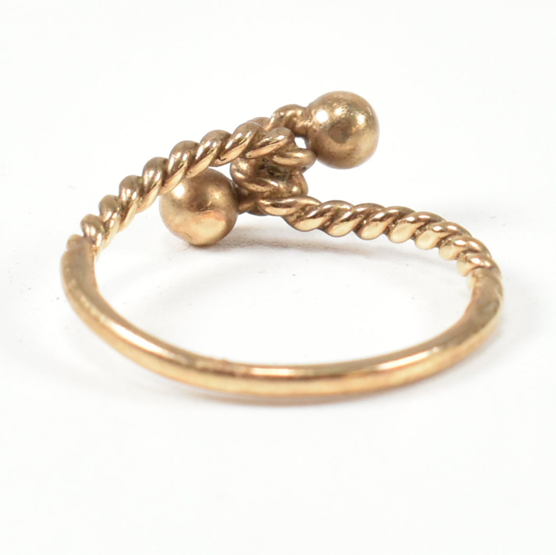 HALLMARKED 9CT GOLD ROPE TWIST RING - Image 4 of 8