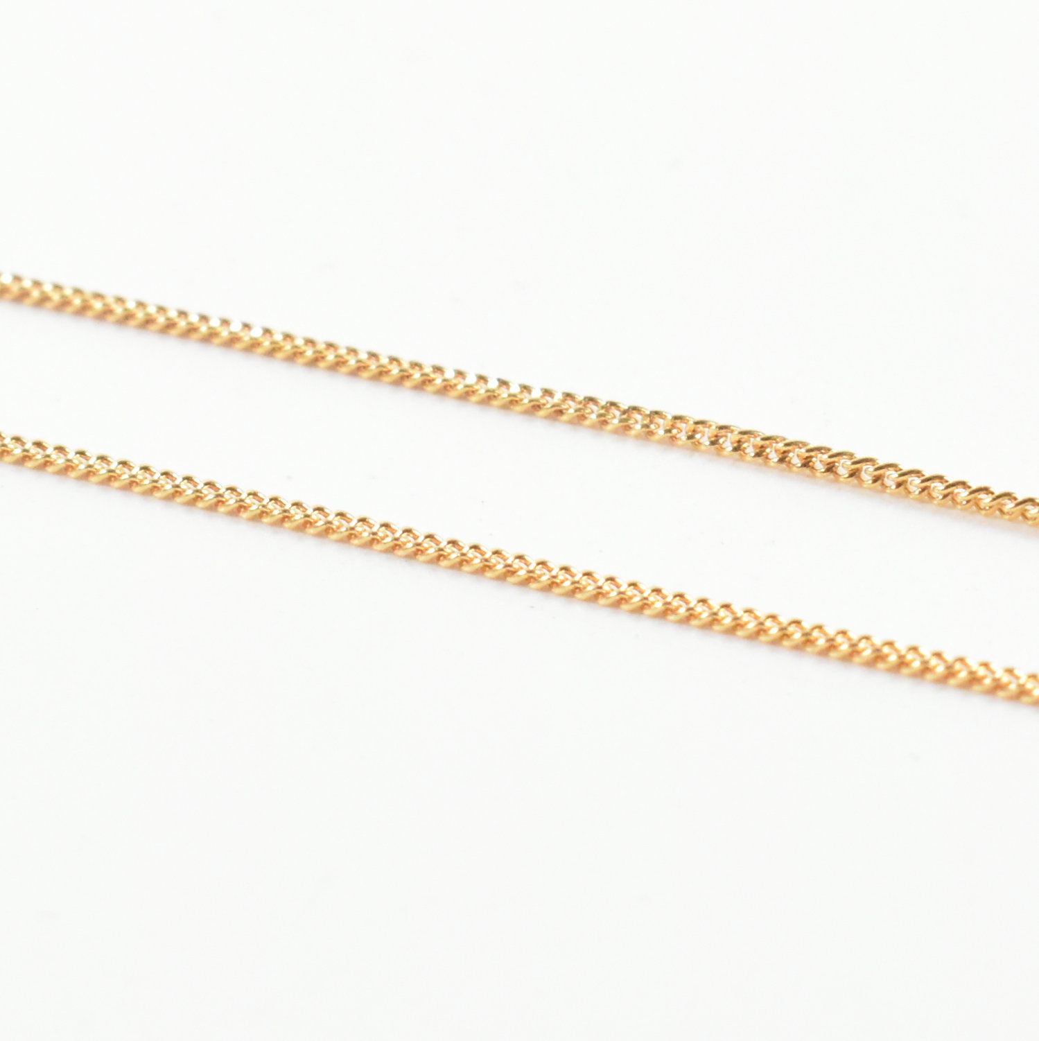 HALLMARKED 9CT GOLD FINE CHAIN LINK NECKLACE - Image 3 of 7