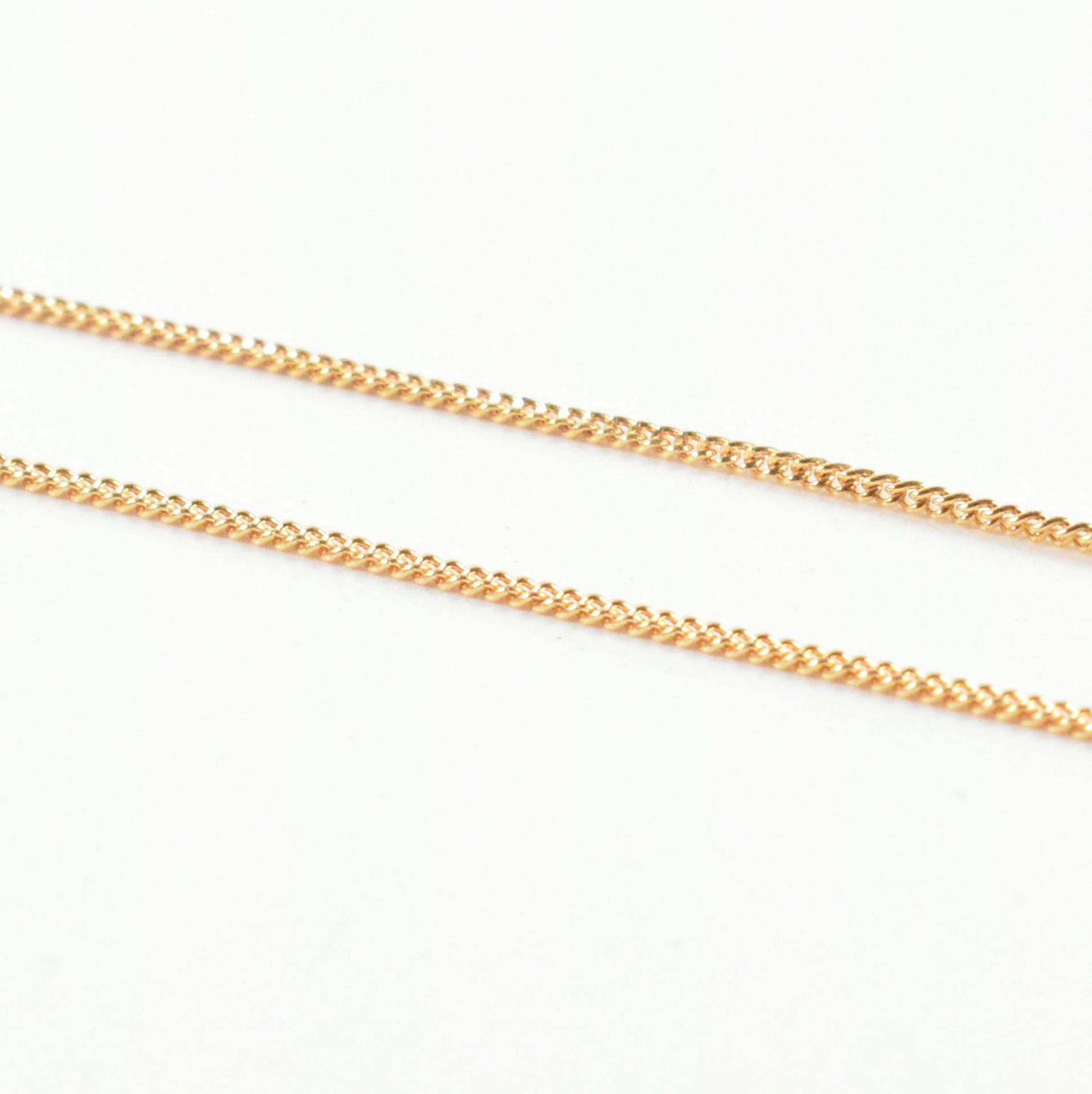 HALLMARKED 9CT GOLD FINE CHAIN LINK NECKLACE - Image 3 of 7