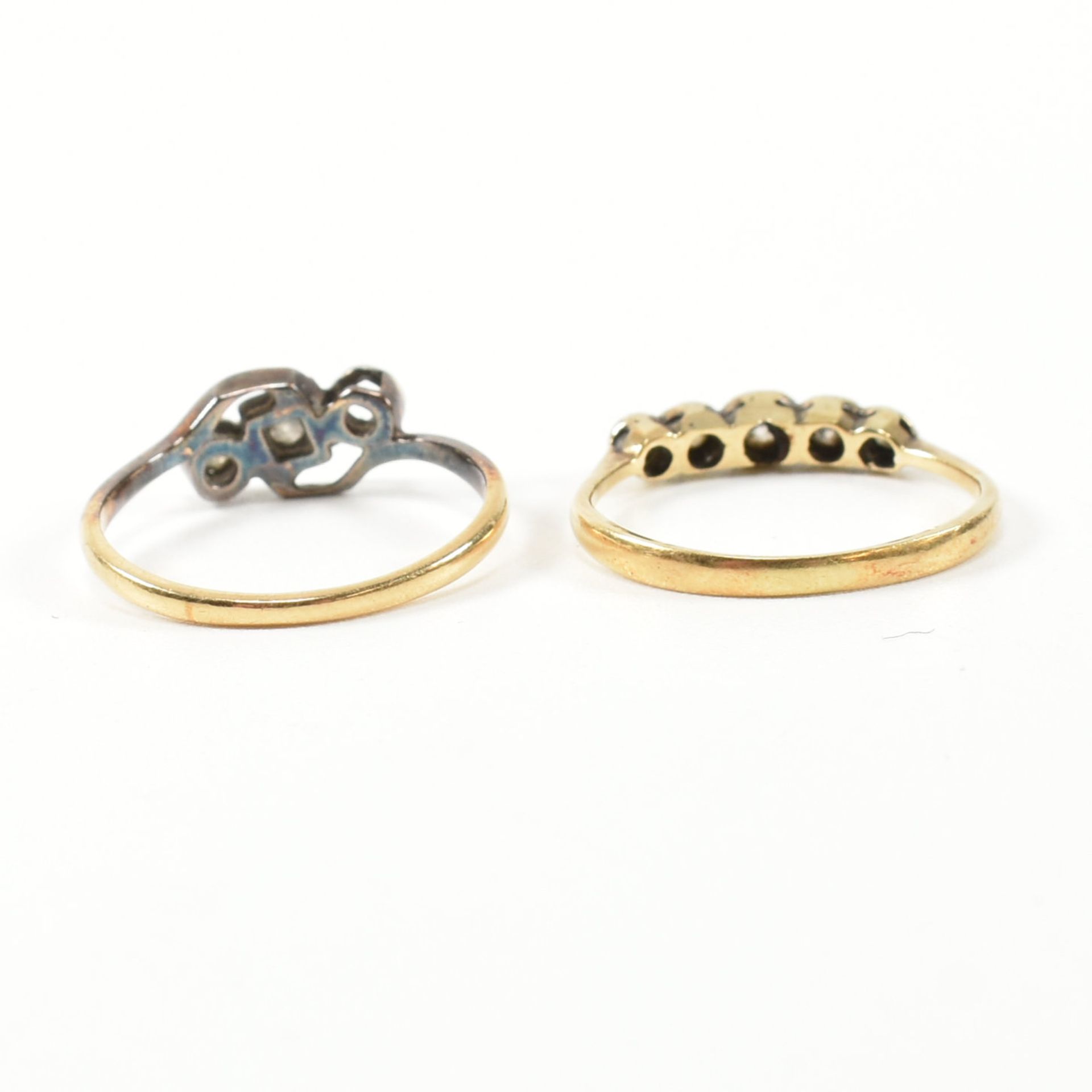 TWO 18CT GOLD & DIAMOND RINGS - Bild 5 aus 8