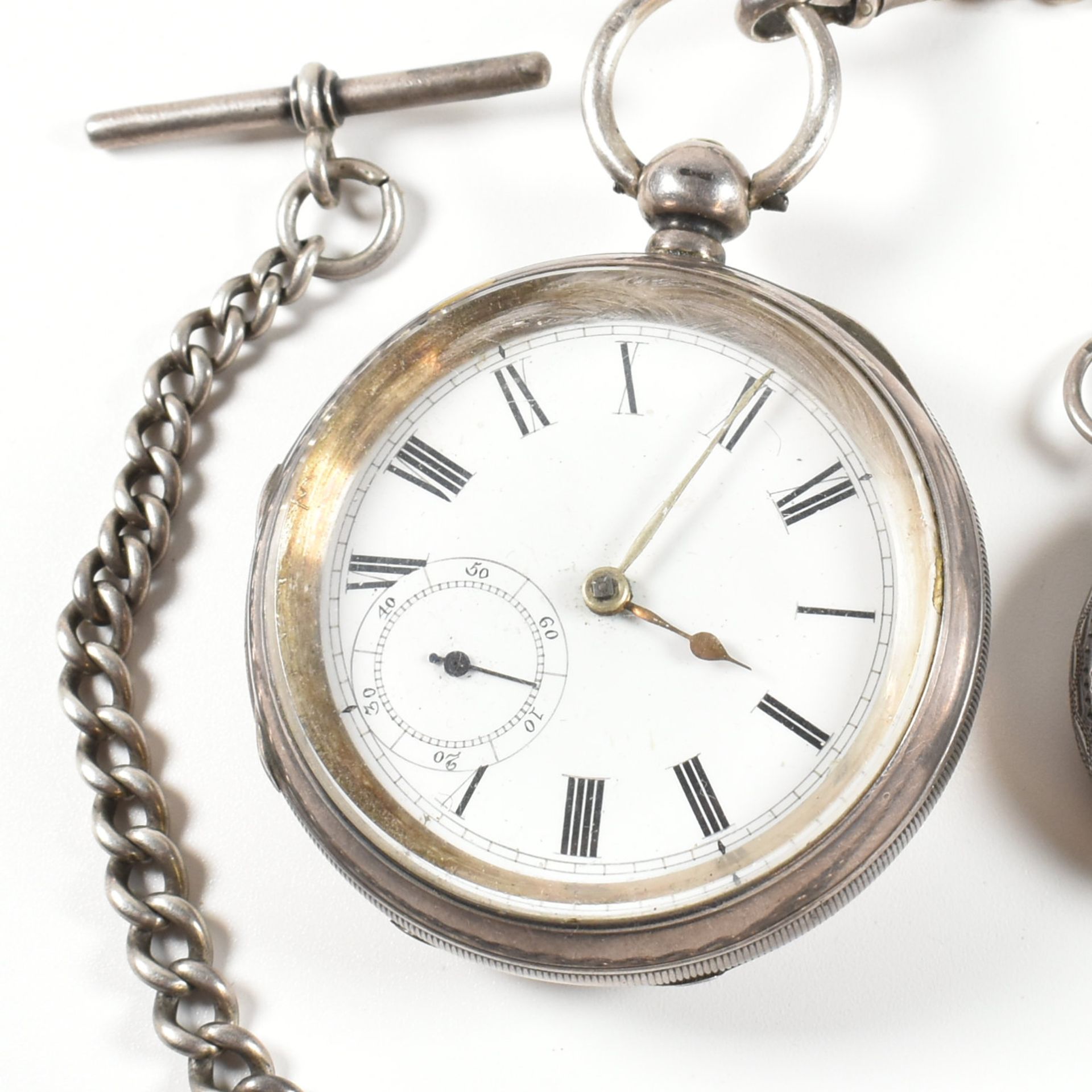 TWO HALLMARKED SILVER POCKET WATCHES - Bild 2 aus 10