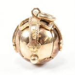 HALLMARKED 9CT GOLD MASONIC ORB FOB PENDANT