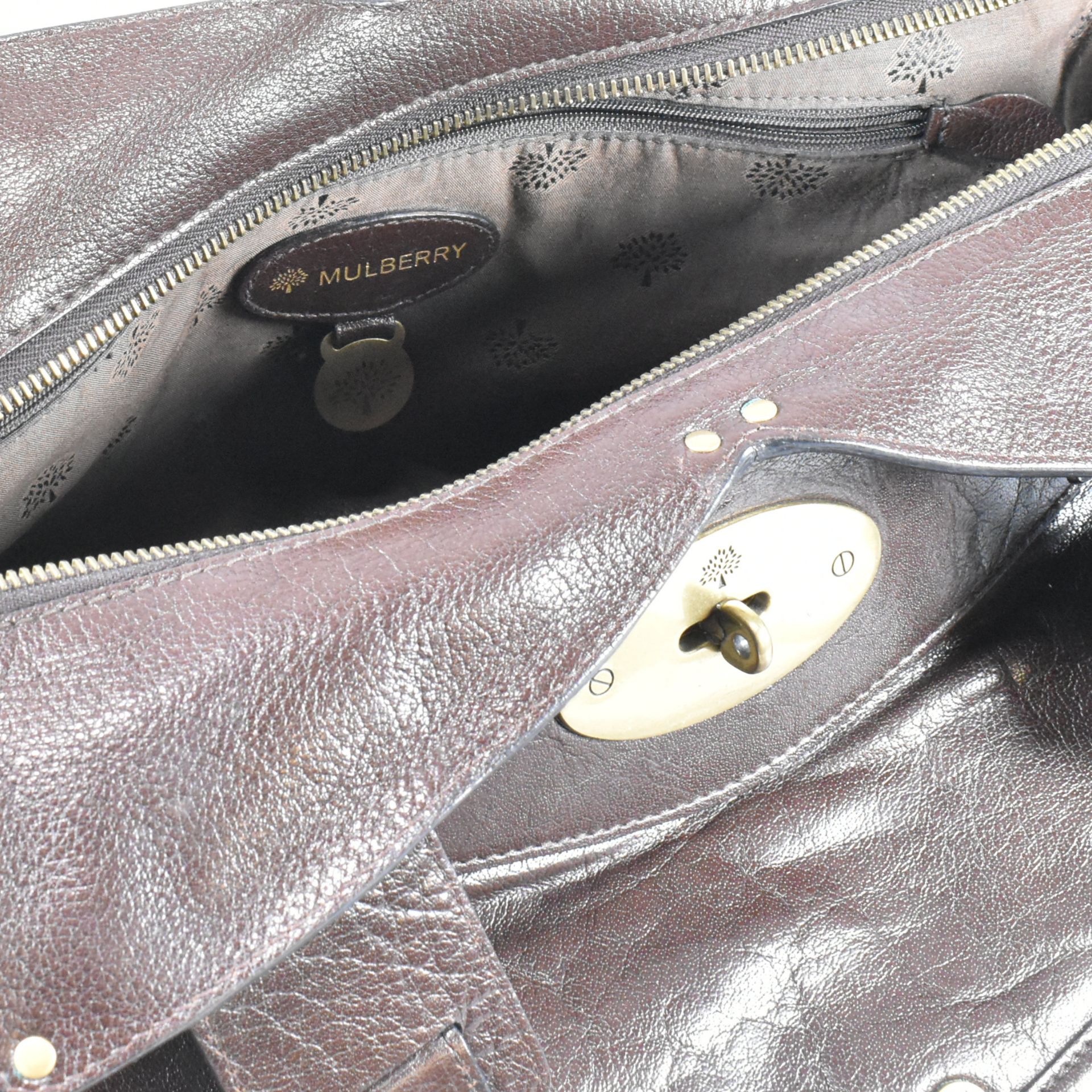 MULBERRY SMITHFIELD BROWN LEATHER HANDBAG - Image 11 of 17