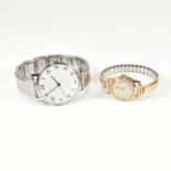 TWO VINTAGE DRESS WATCHES INCLUDING ROTARY