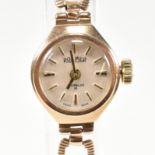 HALLMARKED 9CT GOLD LADIES ROAMER DRESS WATCH