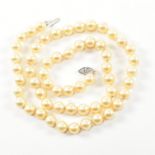14CT WHITE GOLD & CULTURED PEARL NECKLACE