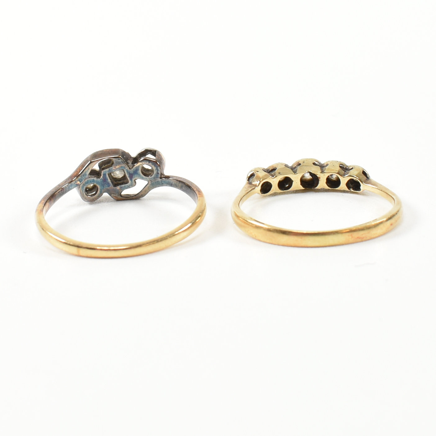 TWO 18CT GOLD & DIAMOND RINGS - Bild 4 aus 8