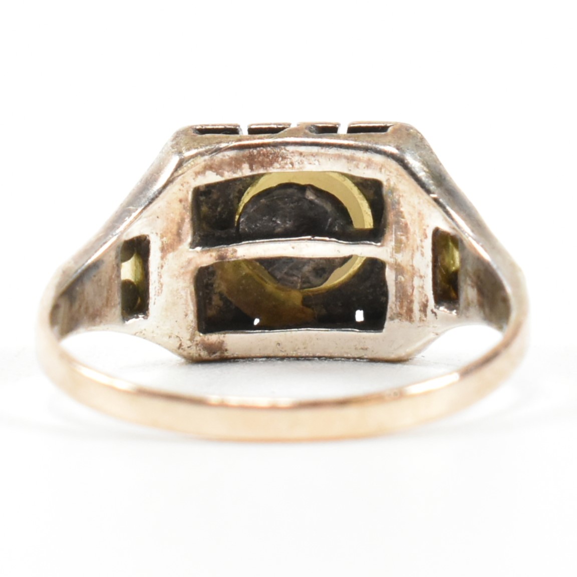9CT GOLD PEARL & MARCASITE RING - Image 4 of 9