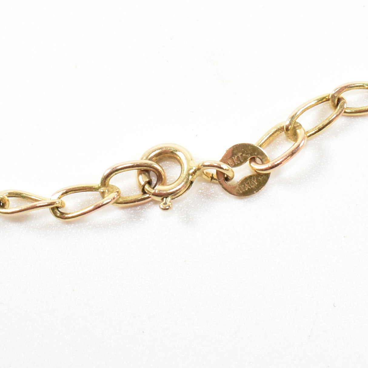 ITALIAN HALLMARKED 9CT GOLD TWISTED CABLE CHAIN NECKLACE - Image 4 of 5