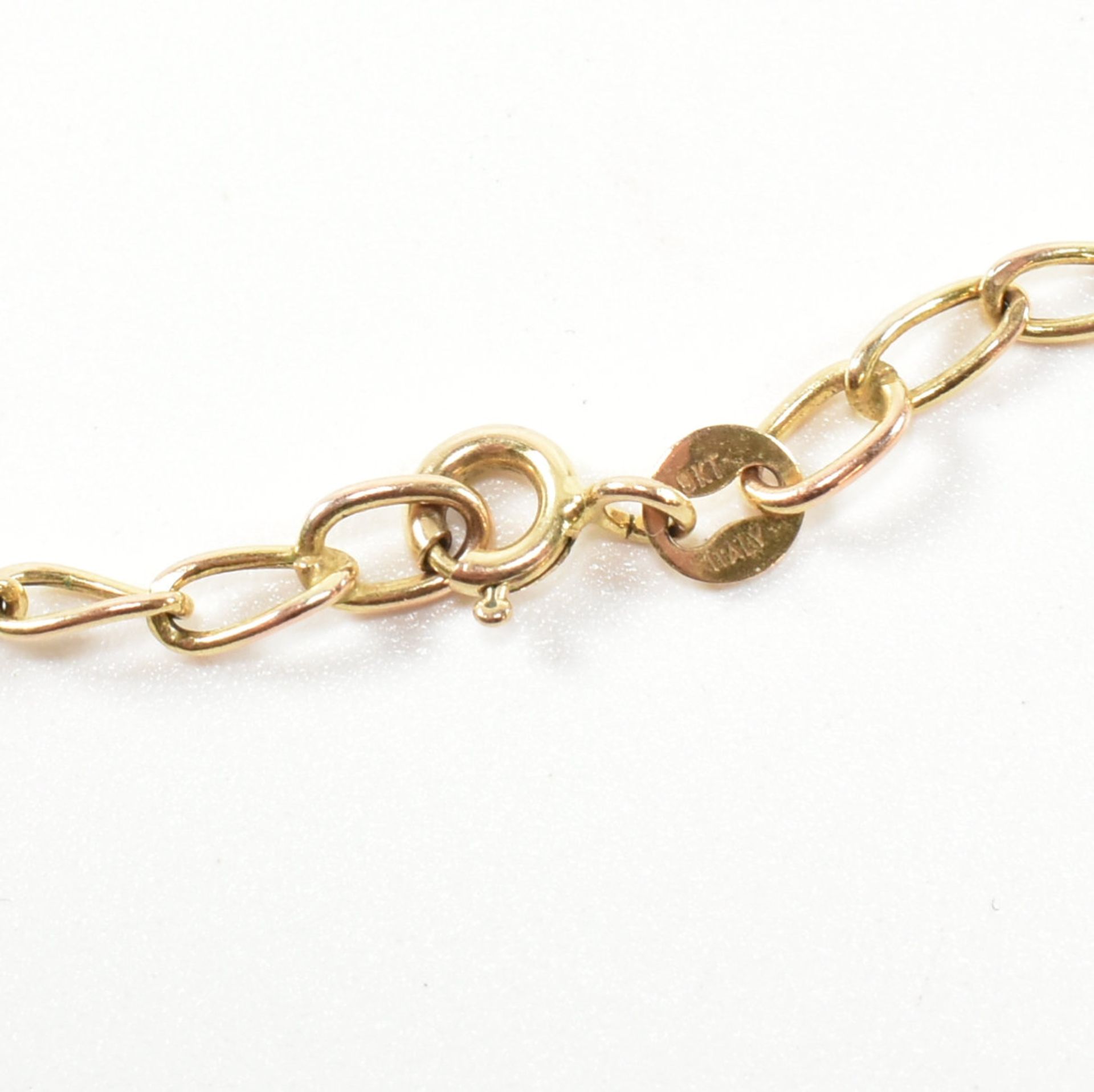 ITALIAN HALLMARKED 9CT GOLD TWISTED CABLE CHAIN NECKLACE - Bild 4 aus 5