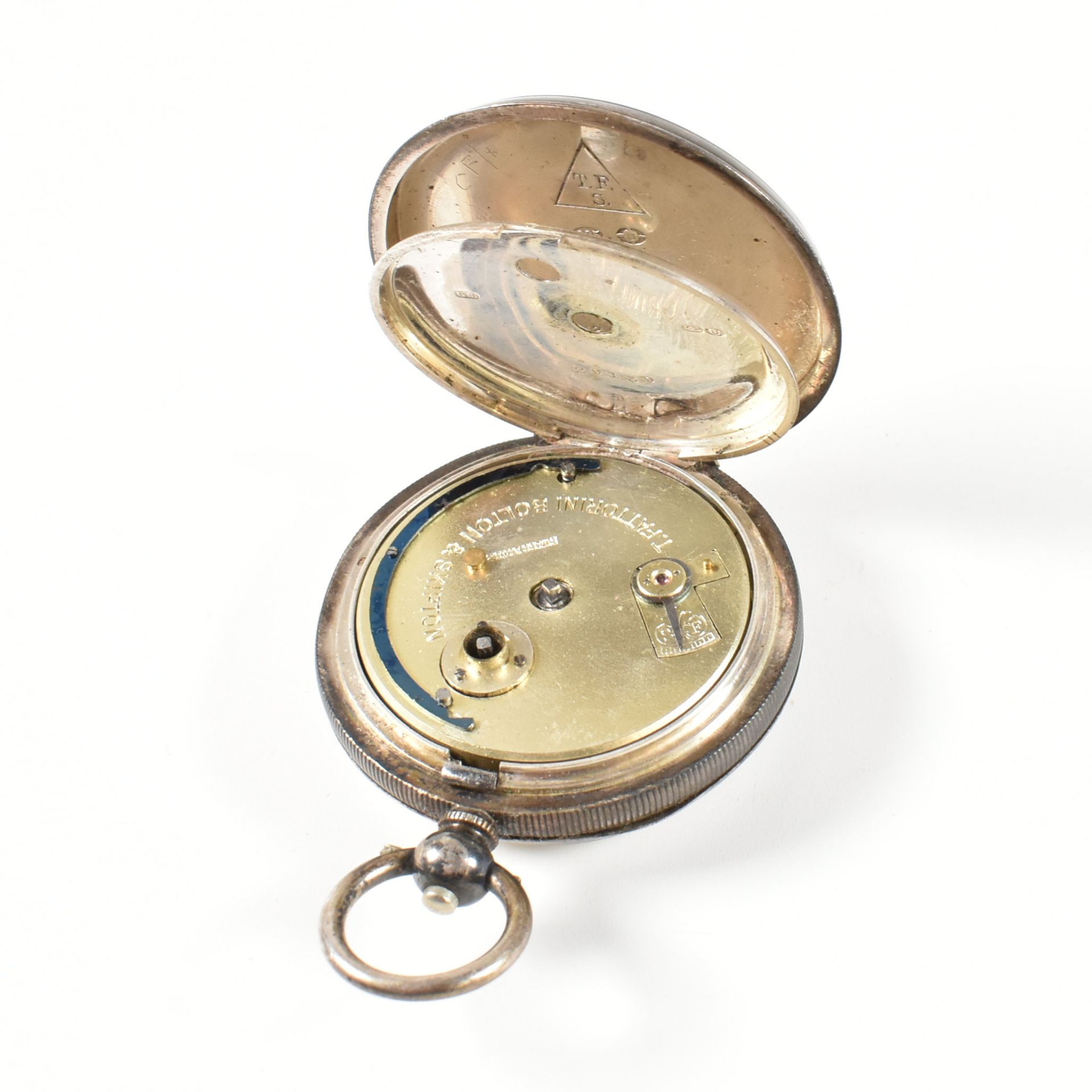 GEORGE V HALLMARKED SILVER FATTORINI POCKET WATCH - Image 5 of 5