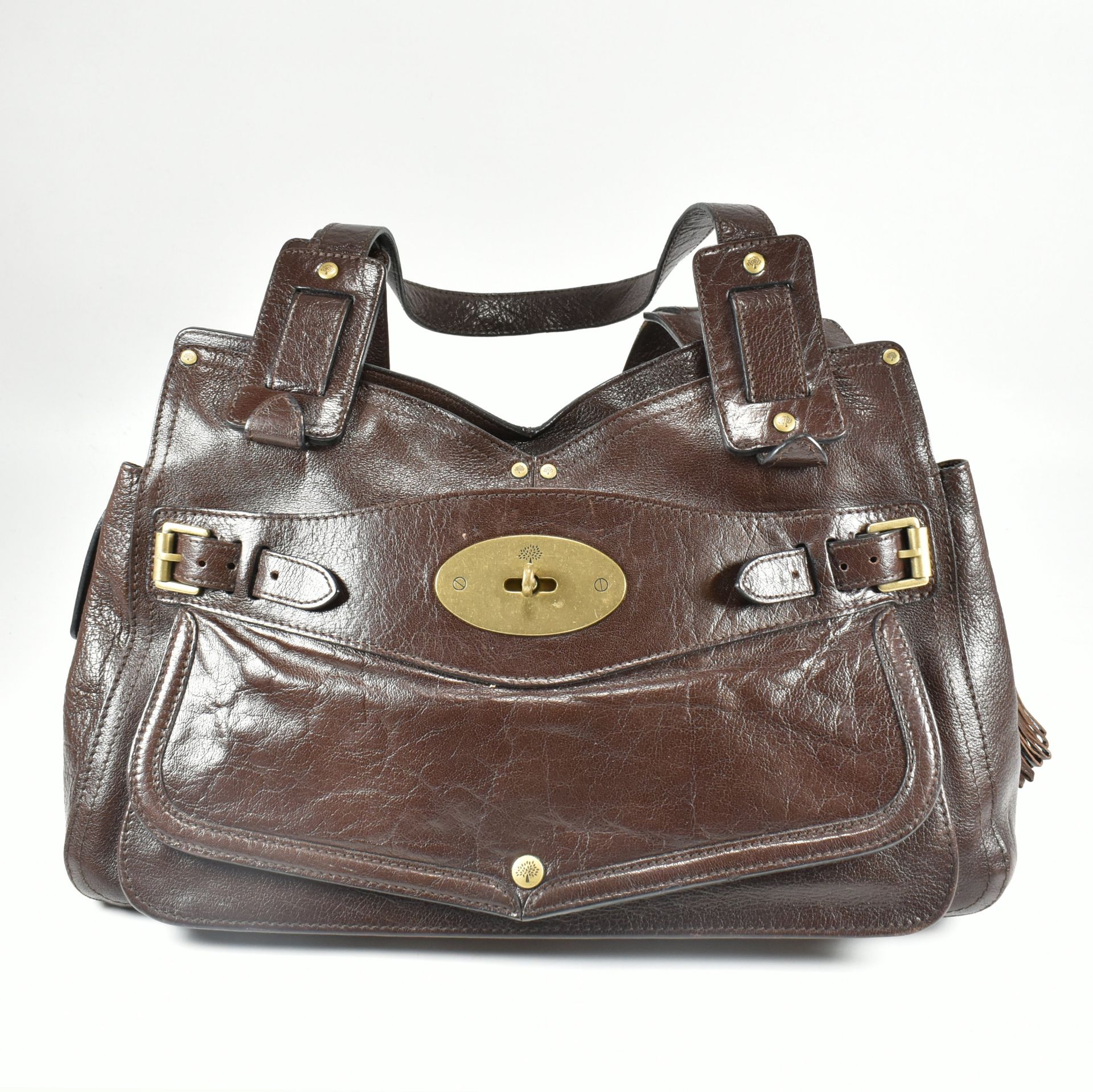 MULBERRY SMITHFIELD BROWN LEATHER HANDBAG - Bild 2 aus 17