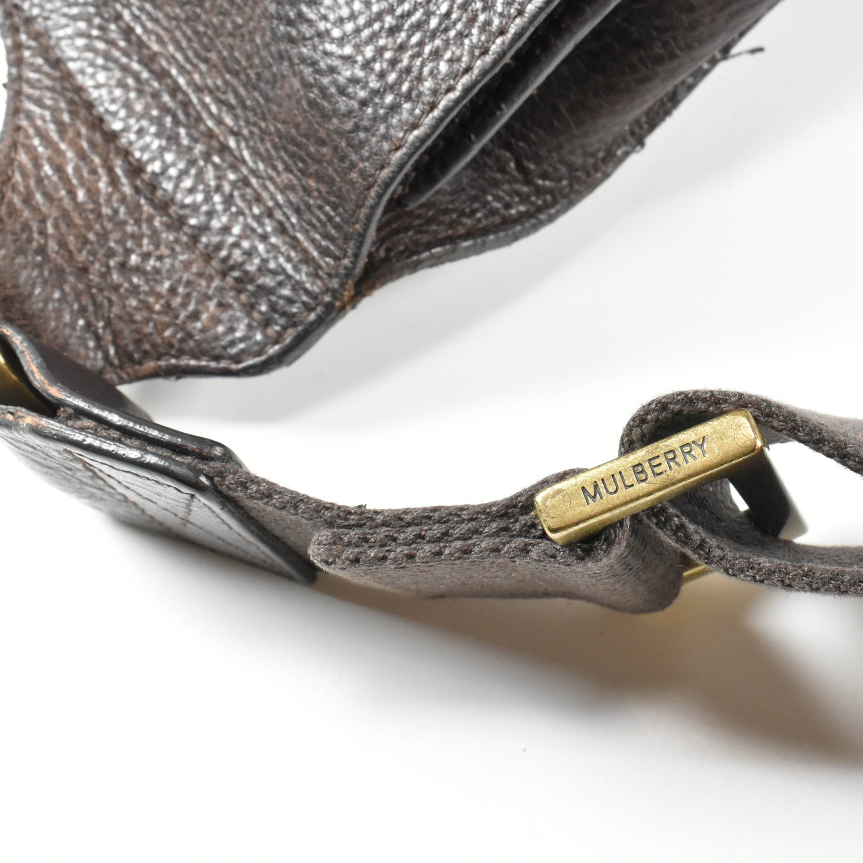 MULBERRY BROWN LEATHER ANTONY CROSSBODY BAG - Image 6 of 9