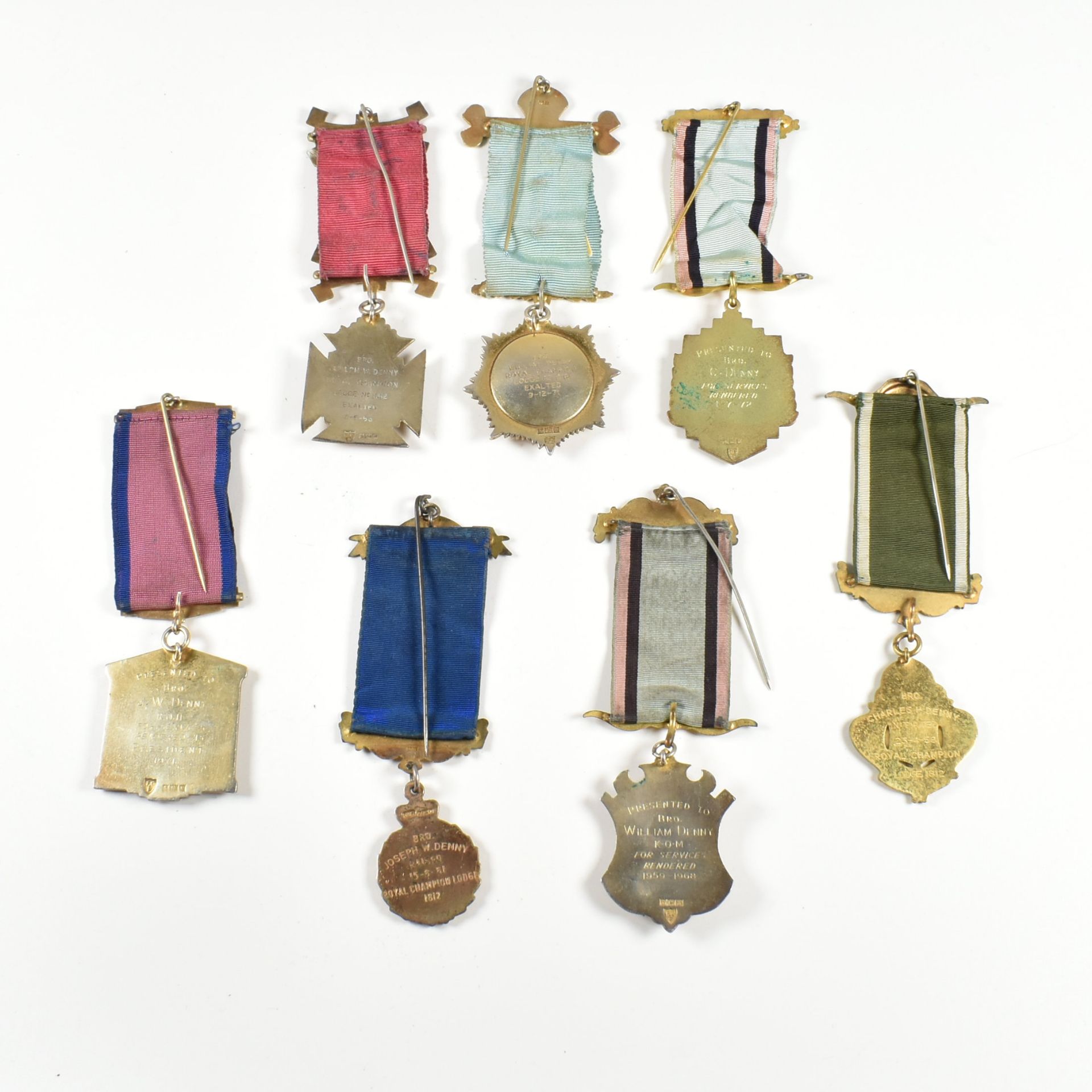 COLLECTION OF HALLMARKED & METAL MASONIC MEDALS - Image 8 of 12