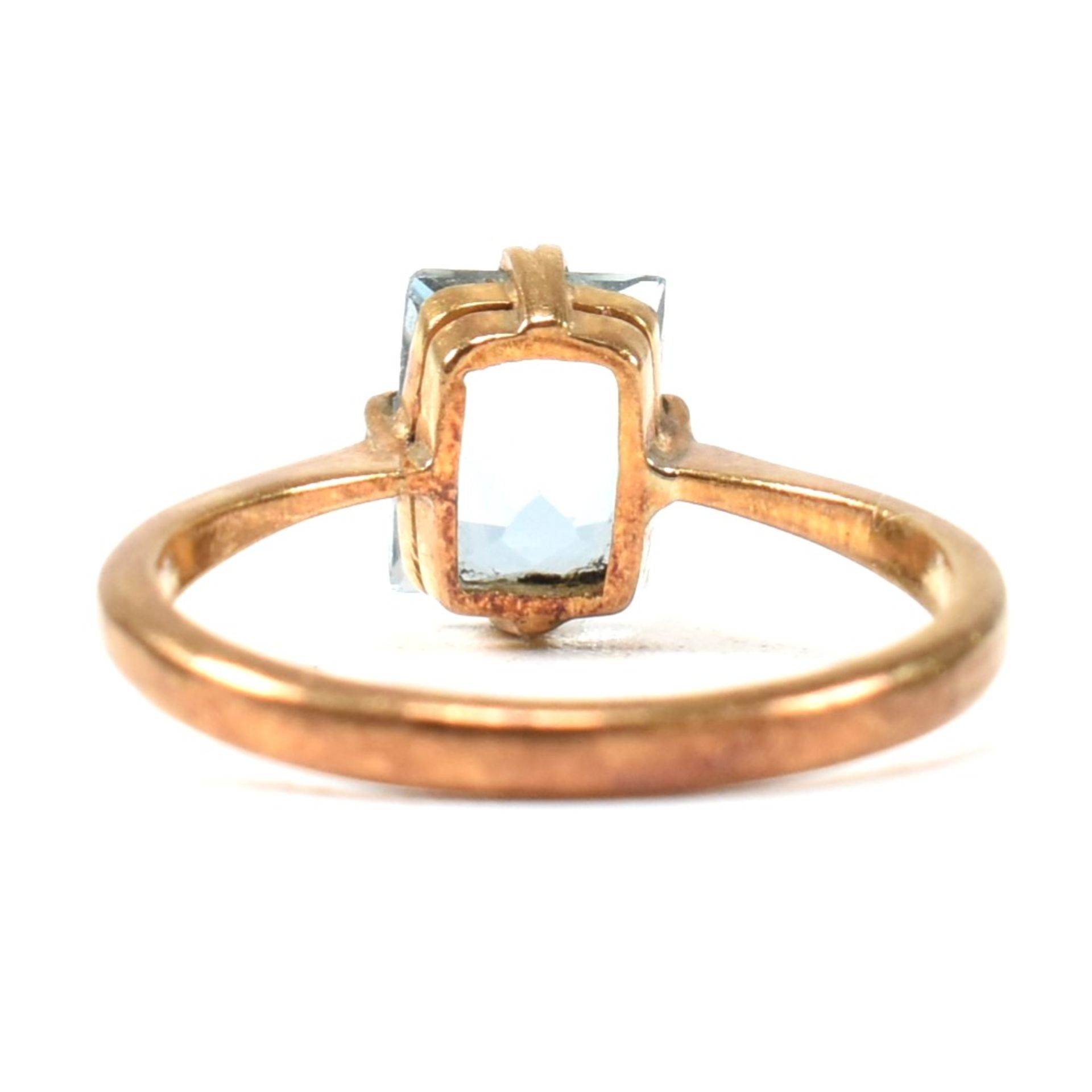 22CT GOLD & BLUE STONE RING - Bild 2 aus 9