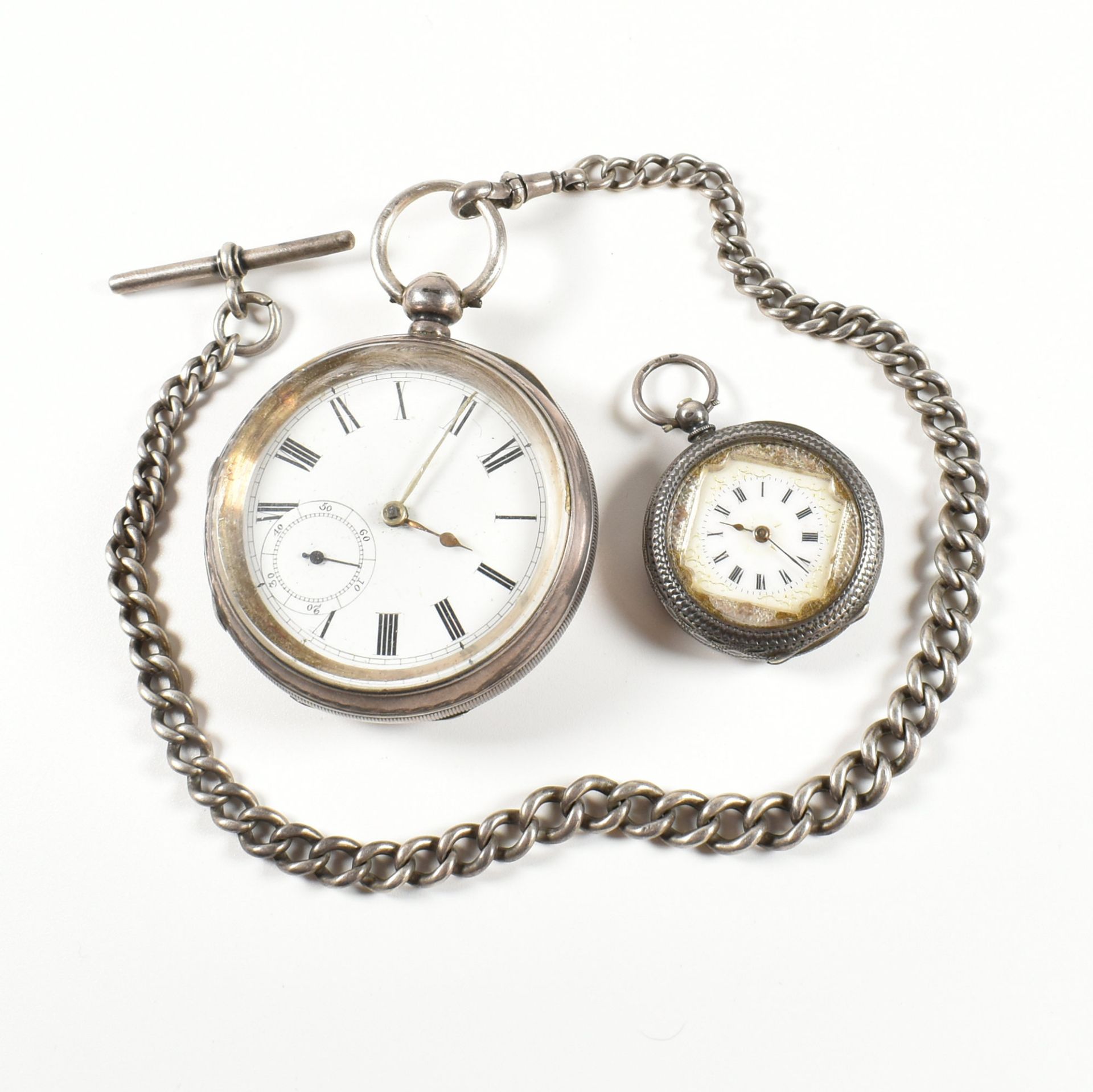 TWO HALLMARKED SILVER POCKET WATCHES