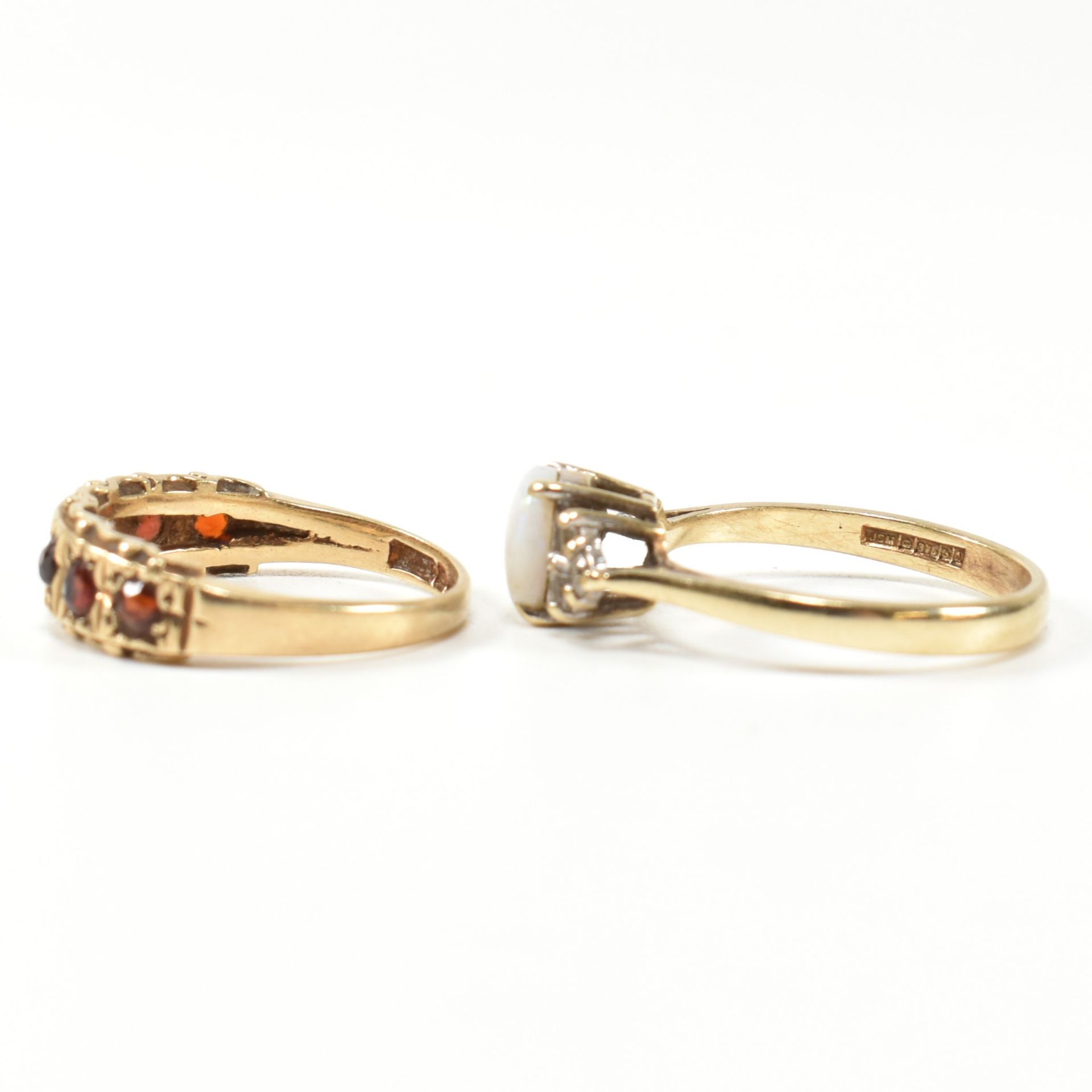 TWO HALLMARKED GOLD & GEM SET RINGS - Image 7 of 10