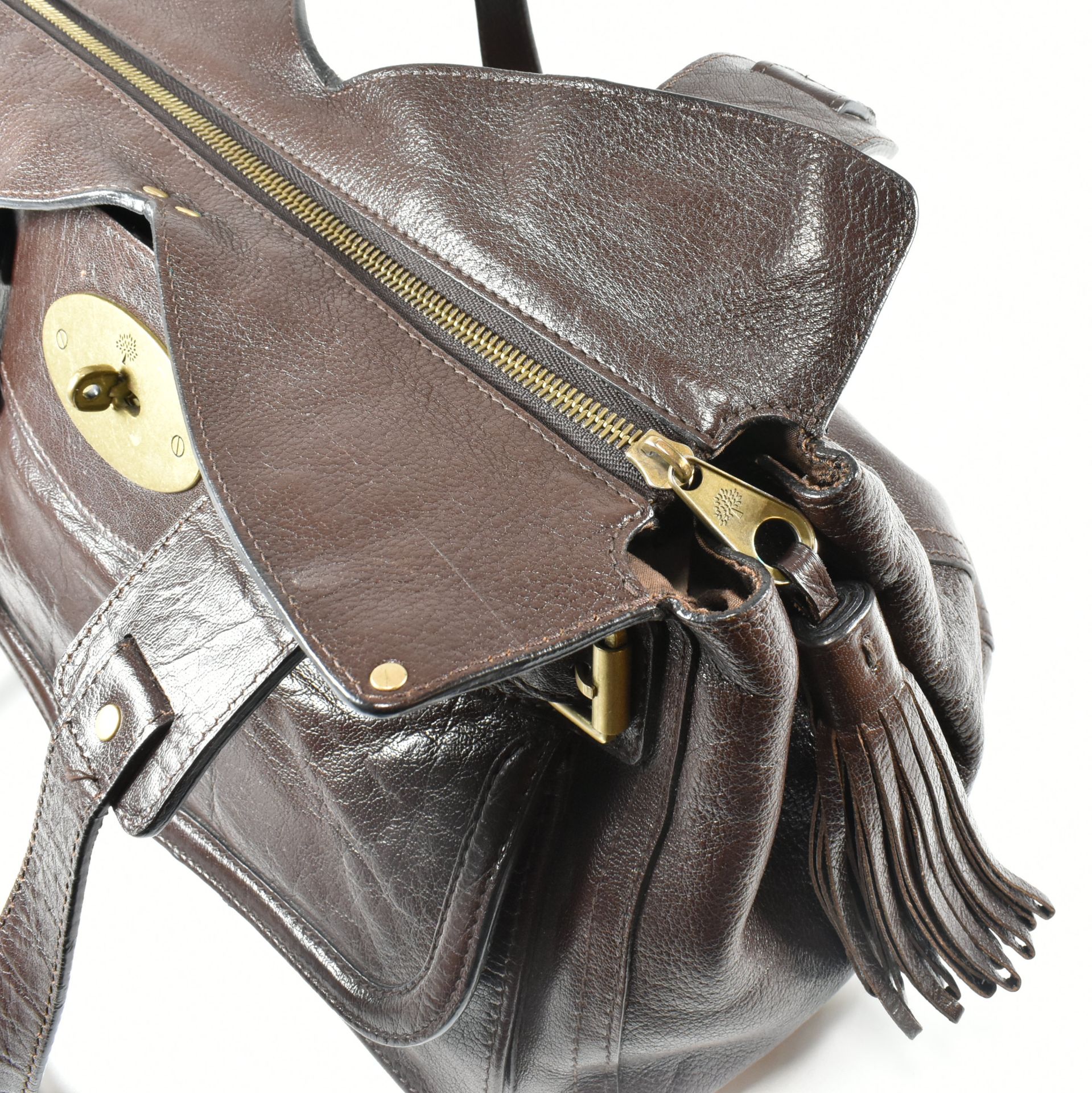 MULBERRY SMITHFIELD BROWN LEATHER HANDBAG - Image 7 of 17