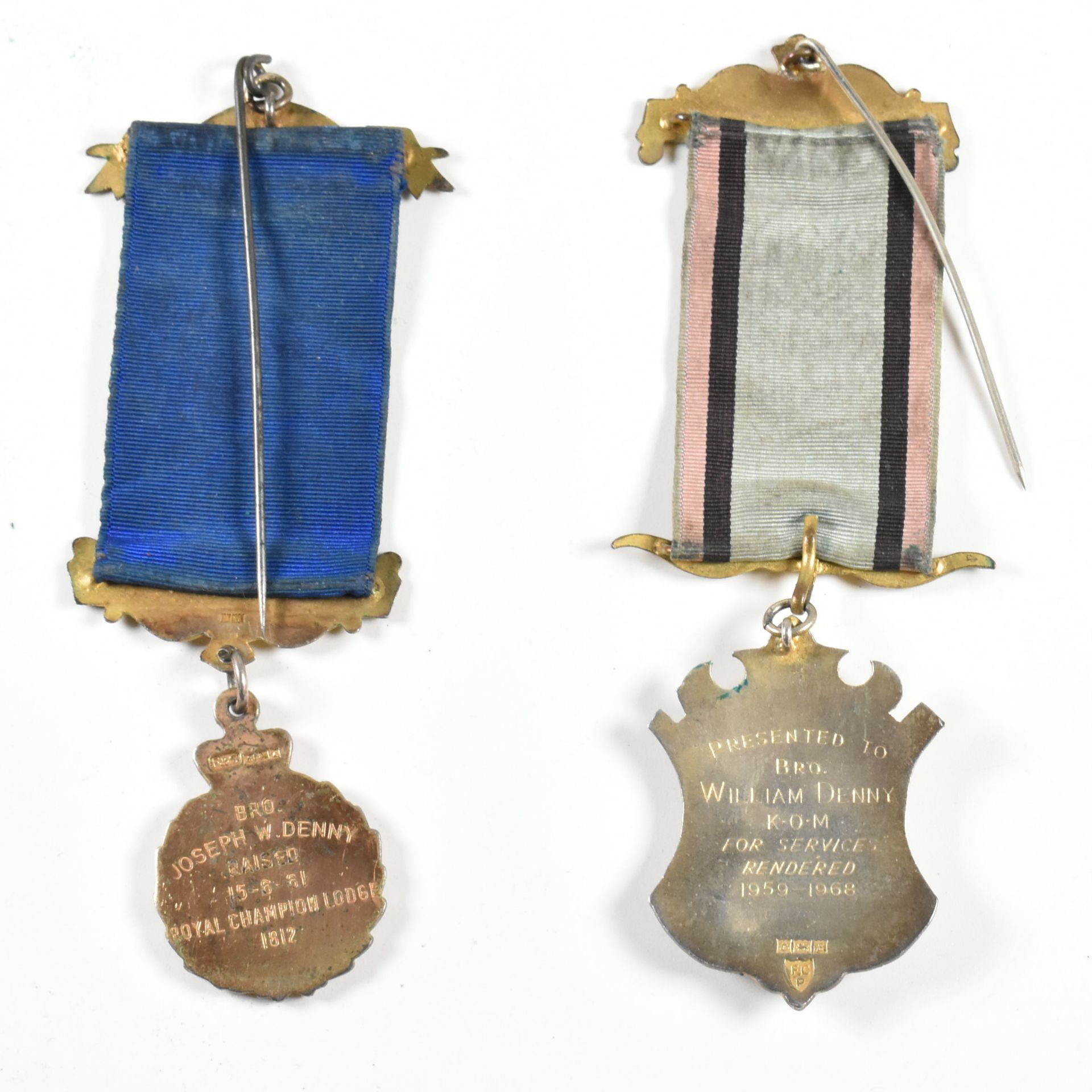 COLLECTION OF HALLMARKED & METAL MASONIC MEDALS - Image 9 of 12