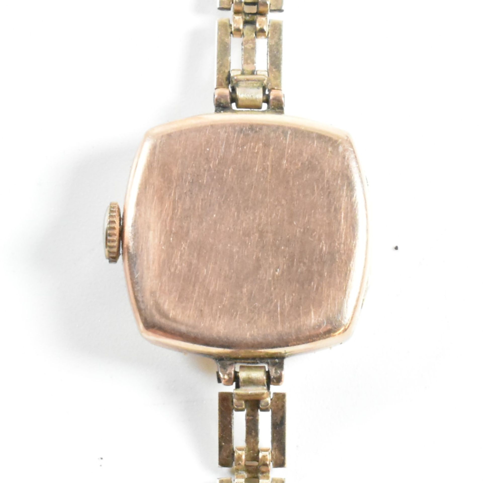 9CT GOLD DRESS WATCH WITH ROLLED GOLD STRAP - Image 5 of 5