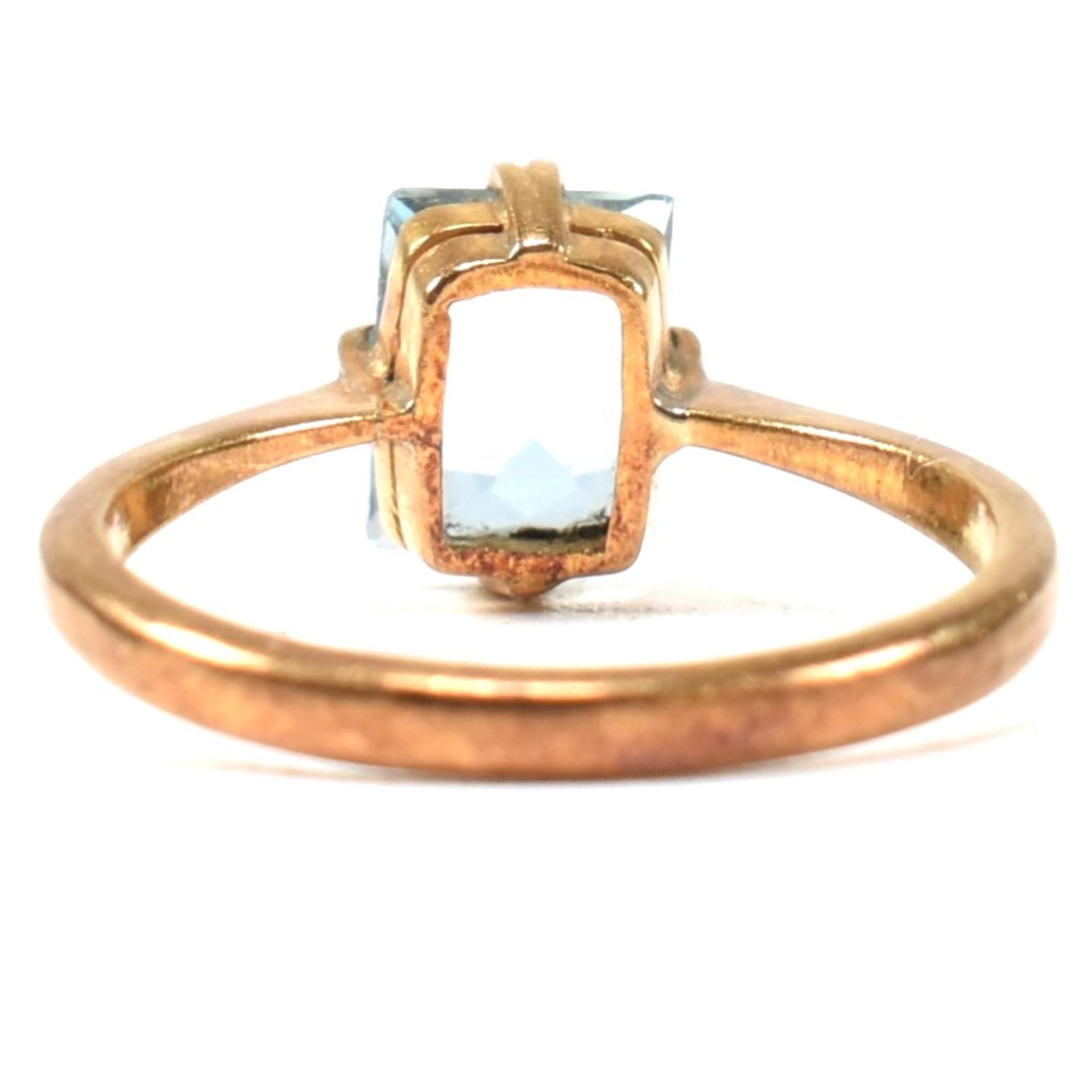 22CT GOLD & BLUE STONE RING - Bild 3 aus 9