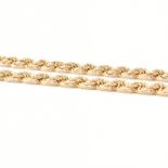 HALLMARKED 9CT GOLD ROPE CHAIN NECKLACE