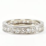 18CT WHITE GOLD & DIAMOND ETERNITY RING