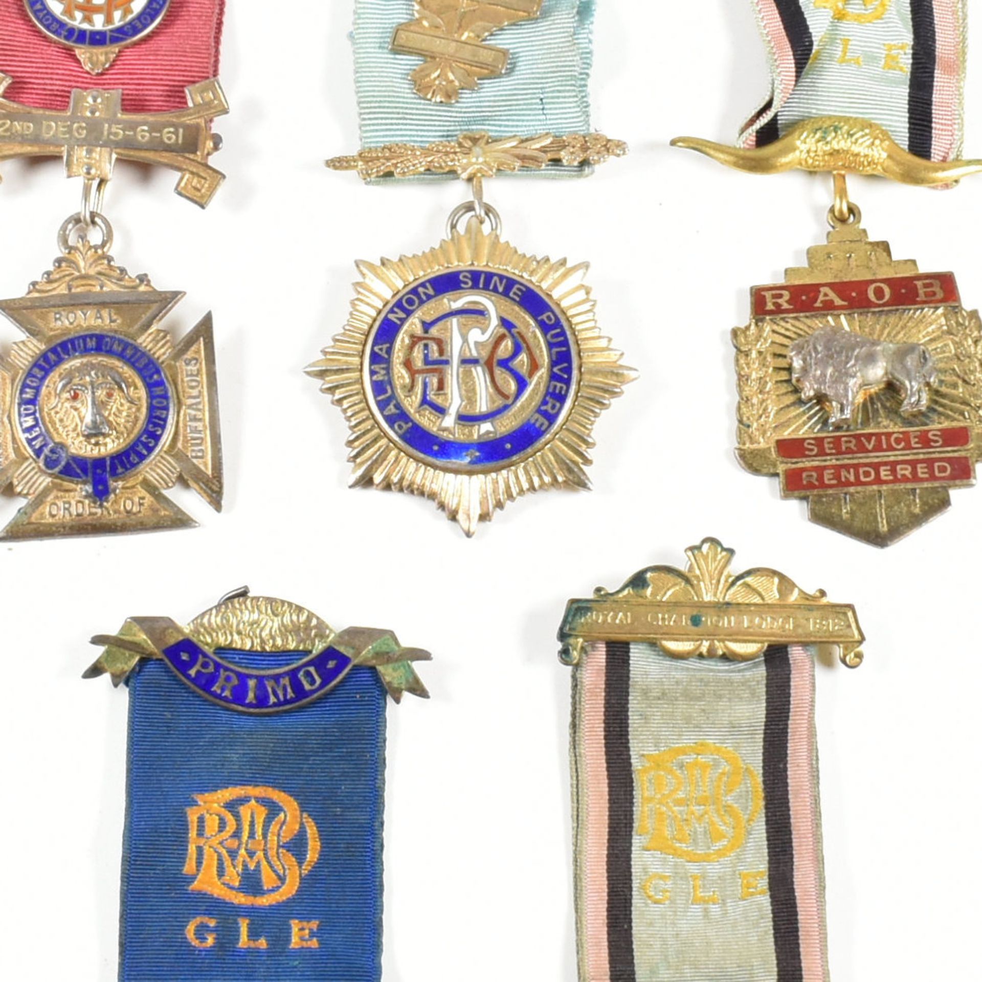 COLLECTION OF HALLMARKED & METAL MASONIC MEDALS - Image 2 of 12