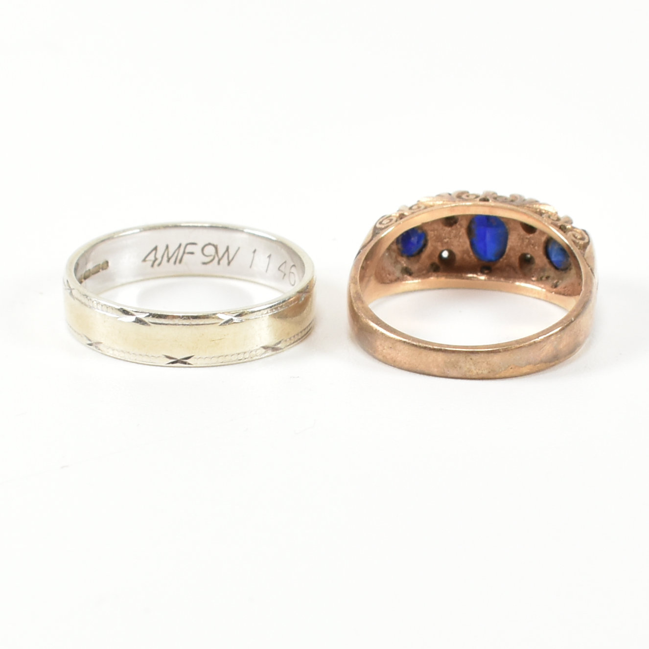 TWO HALLMARKED 9CT GOLD & GEM SET RINGS - Image 4 of 9