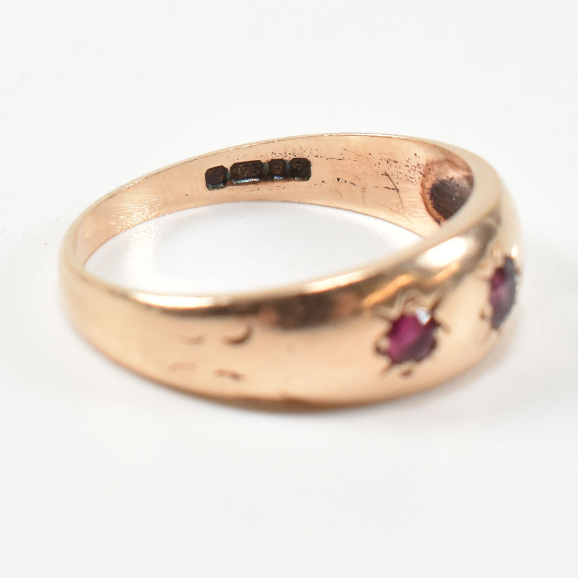 TWO HALLMARKED 9CT GOLD & GEM SET RINGS - Image 9 of 12