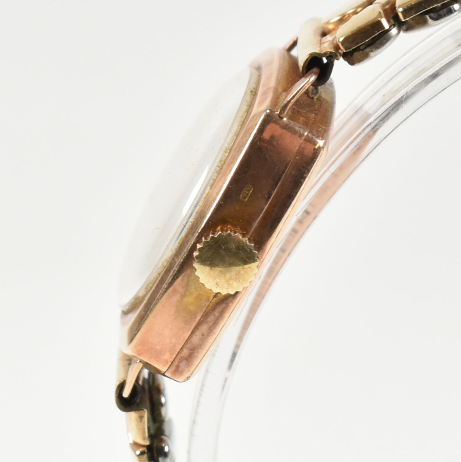 1930S 9CT GOLD CASED H&S 17 JEWEL LEVER WRIST WATCH - Image 7 of 8