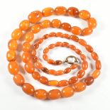 VINTAGE AMBER BEAD NECKLACE