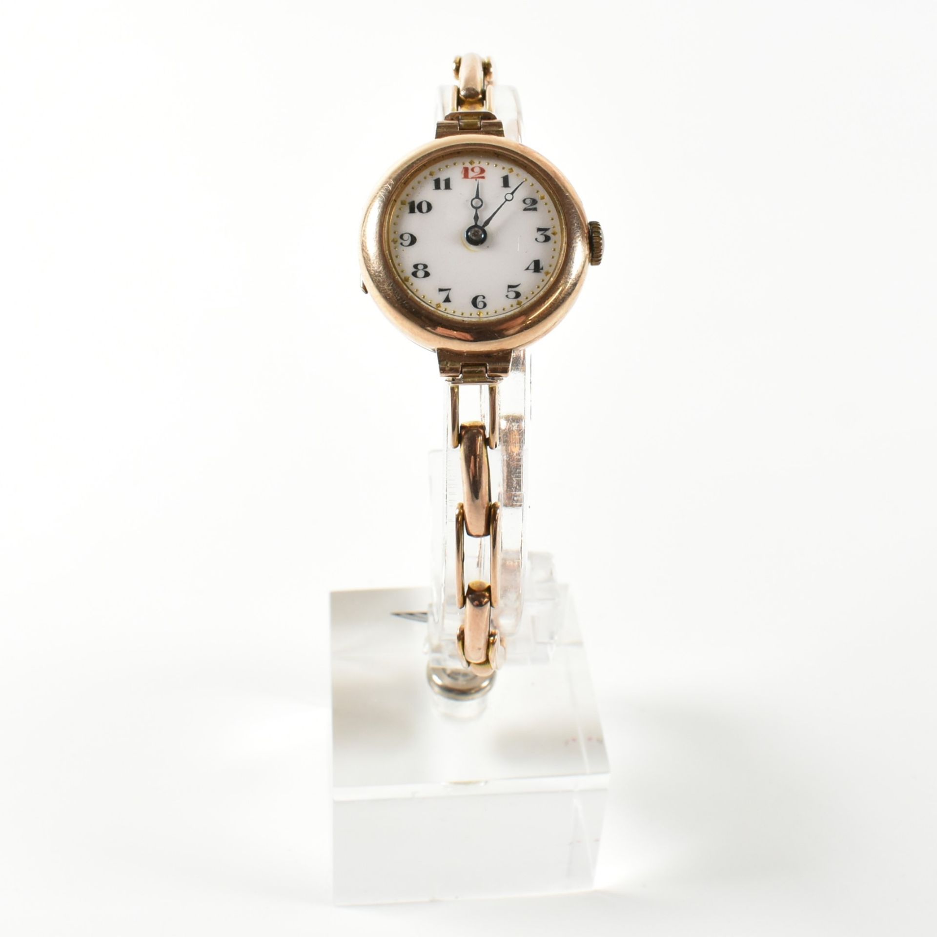 EARLY 20TH CENTURY 9CT GOLD LADIES DRESS WATCH