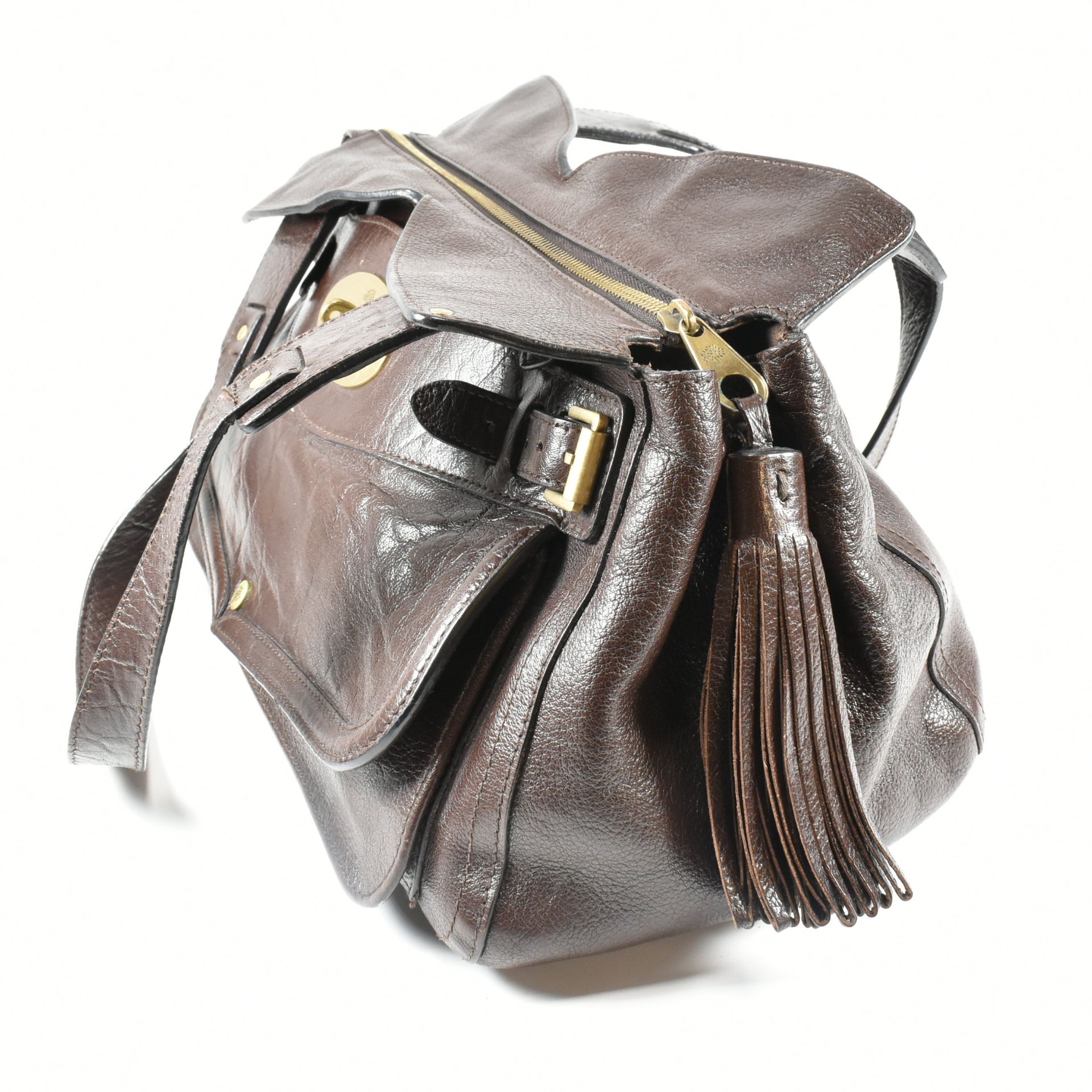 MULBERRY SMITHFIELD BROWN LEATHER HANDBAG - Image 4 of 17