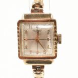 1950S ROTARY 9CT GOLD HALLMARKED WRIST WATCH