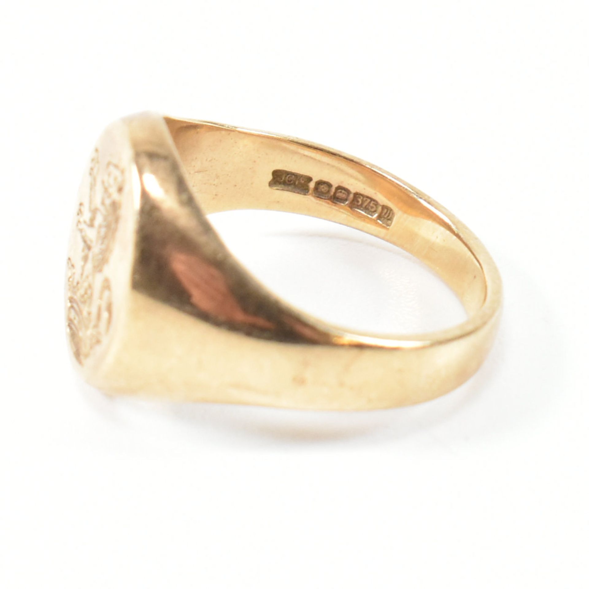 HALLMARKED 9CT GOLD & DIAMOND RING & HALLMARKED 9CT GOLD SIGNET RING - Image 7 of 8