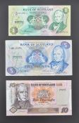 COLLECTION SCOTTISH BANK NOTES - UNC EXAMPLES