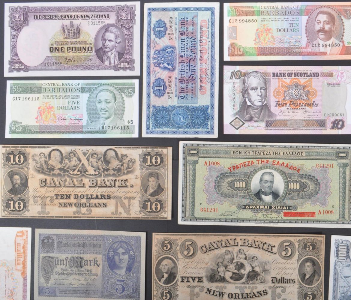 Online International Bank Note Sale - Largely Uncirculated - Private Collection
