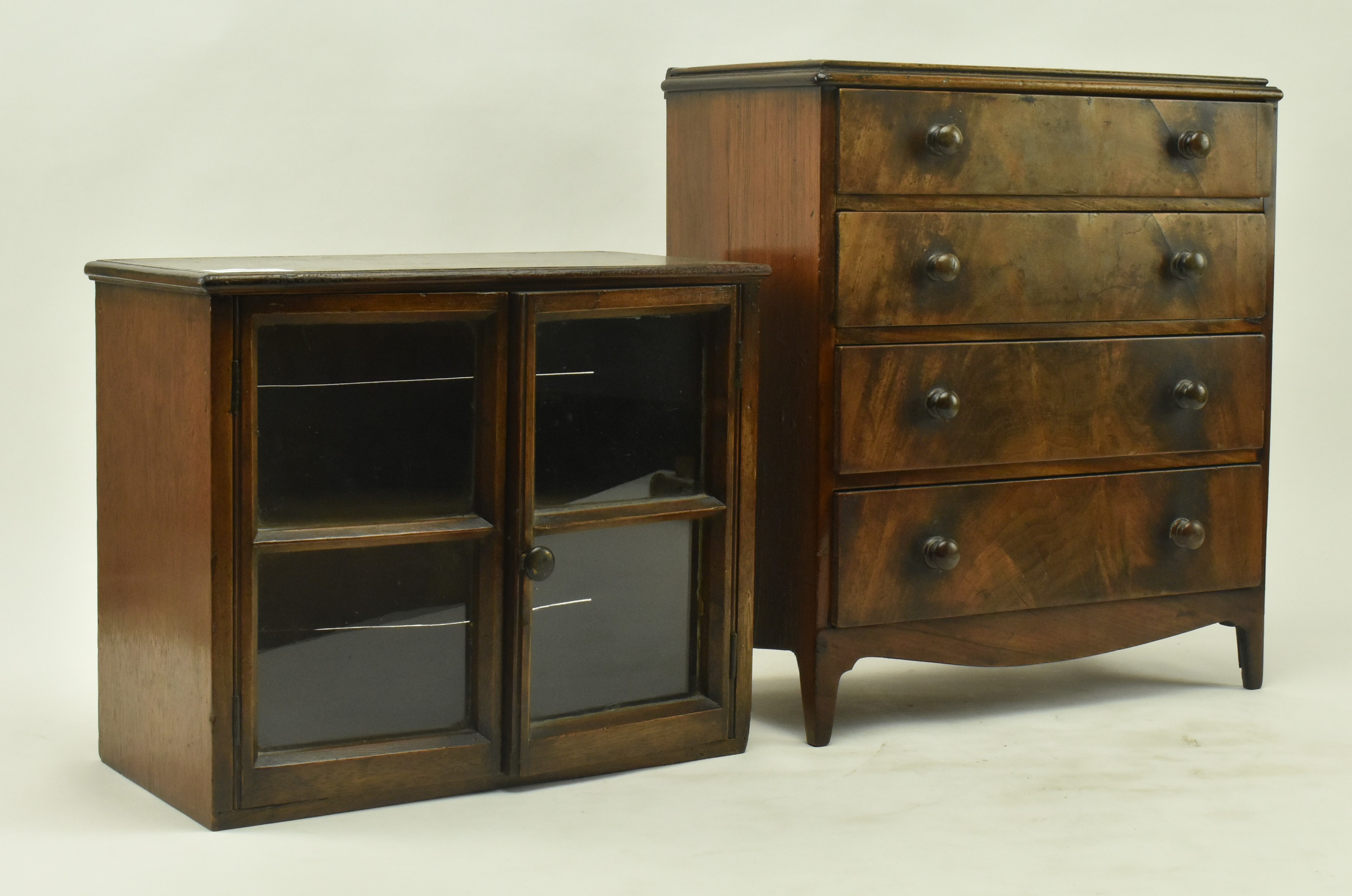 19TH CENTURY MAHOGANY APPRENTICE CABINET ON CHEST - Image 6 of 6