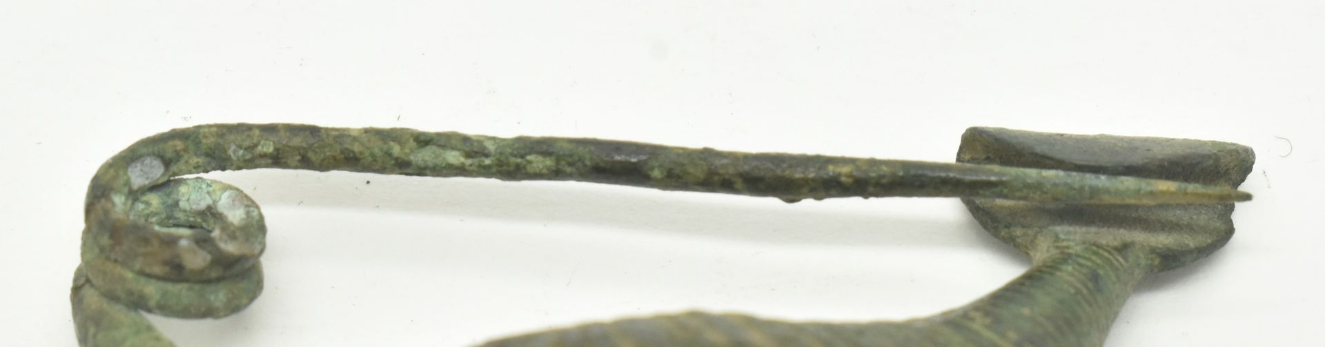 750-700 B.C ETRUSCAN GREEK BRONZE LEECH TYPE FIBULA BROOCH - Image 5 of 6