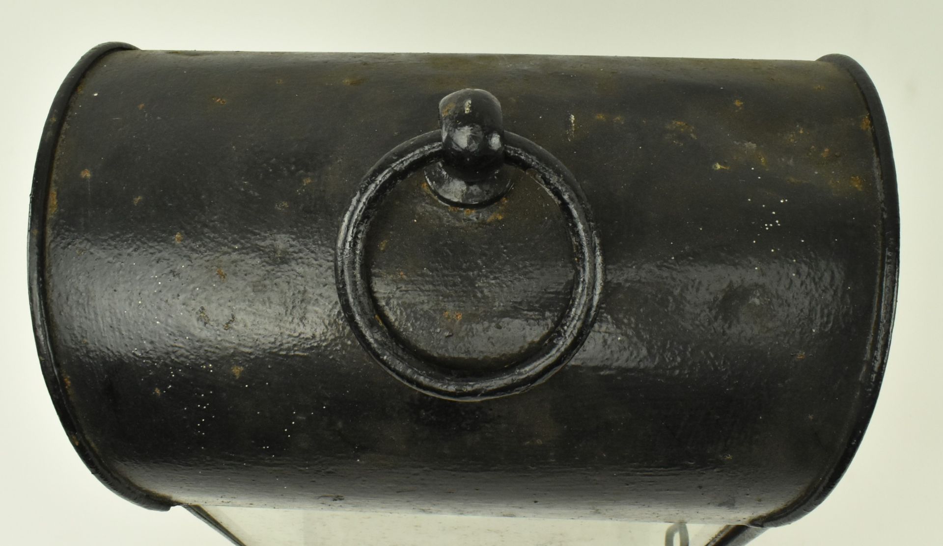 BELIEVED FRENCH 19TH CENTURY TOLEWARE WALL GAS LANTERN - Image 4 of 7