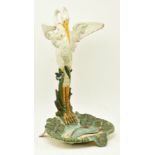 FRENCH LATE 19TH CENTURY CAST IRON HERON UMBRELLA STAND