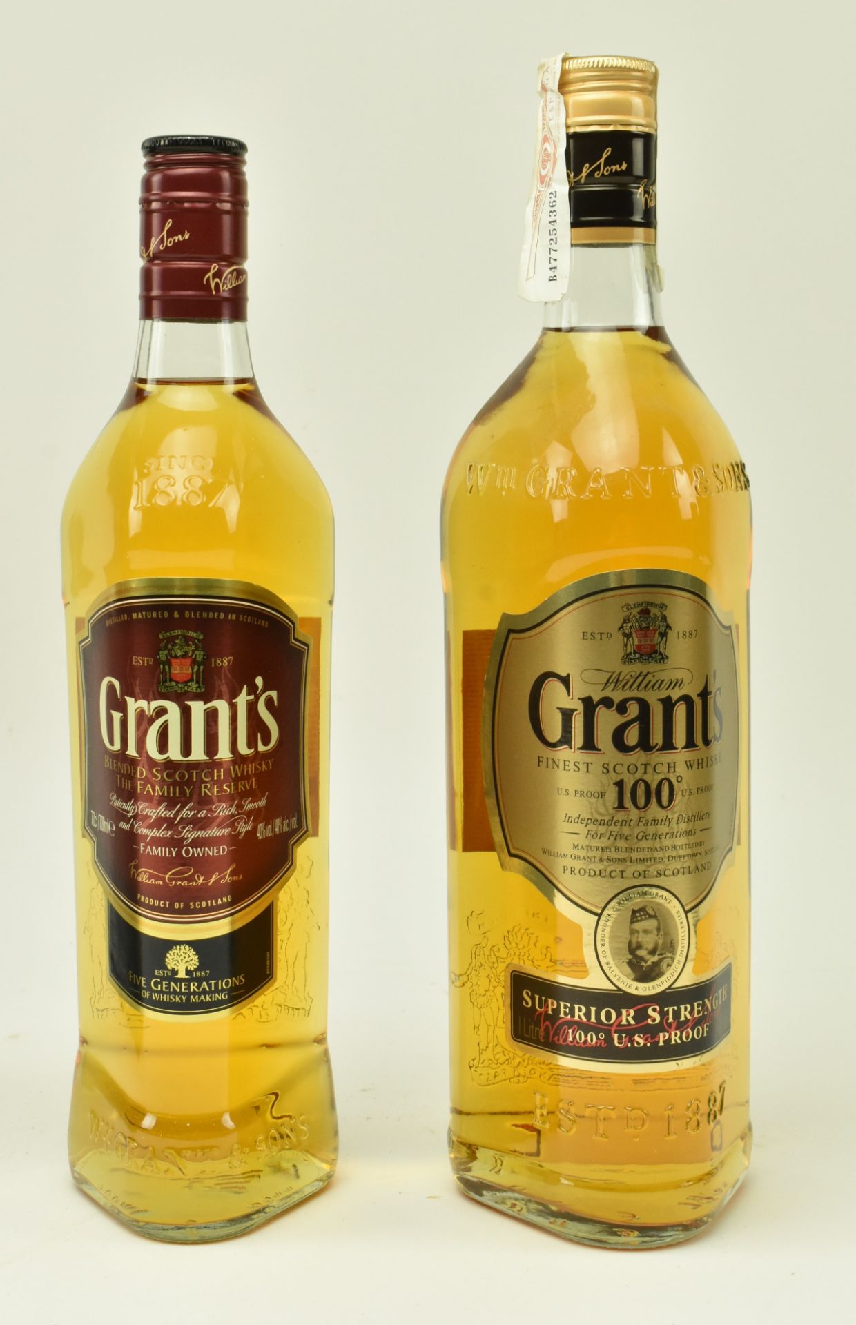 GRANT'S WHISKY - TWO BOTTLES OF SCOTCH WHISKY - Image 2 of 7