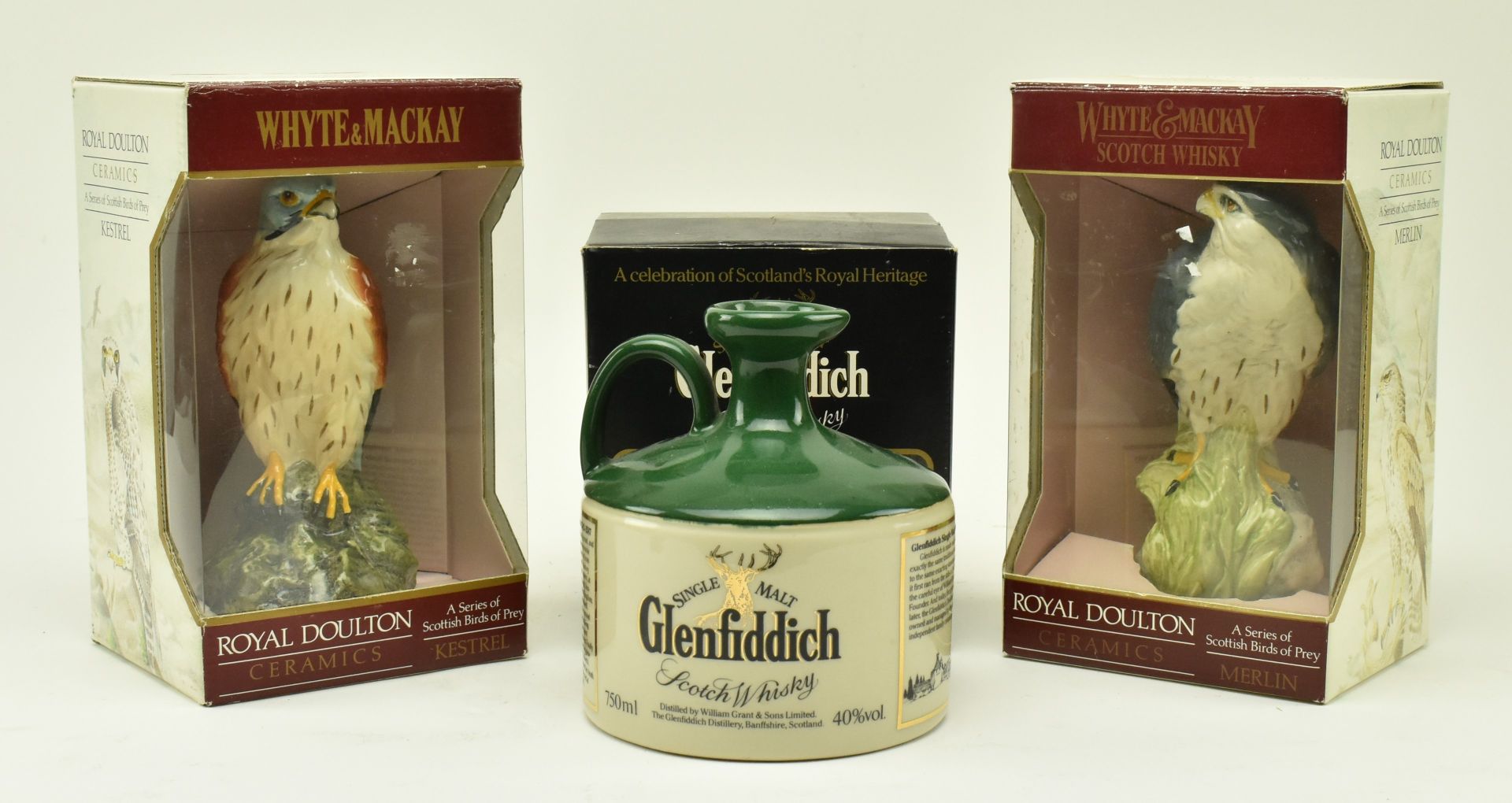 THREE COMMEMORATIVE SCOTCH WHISKYS IN ORIGINAL BOXES