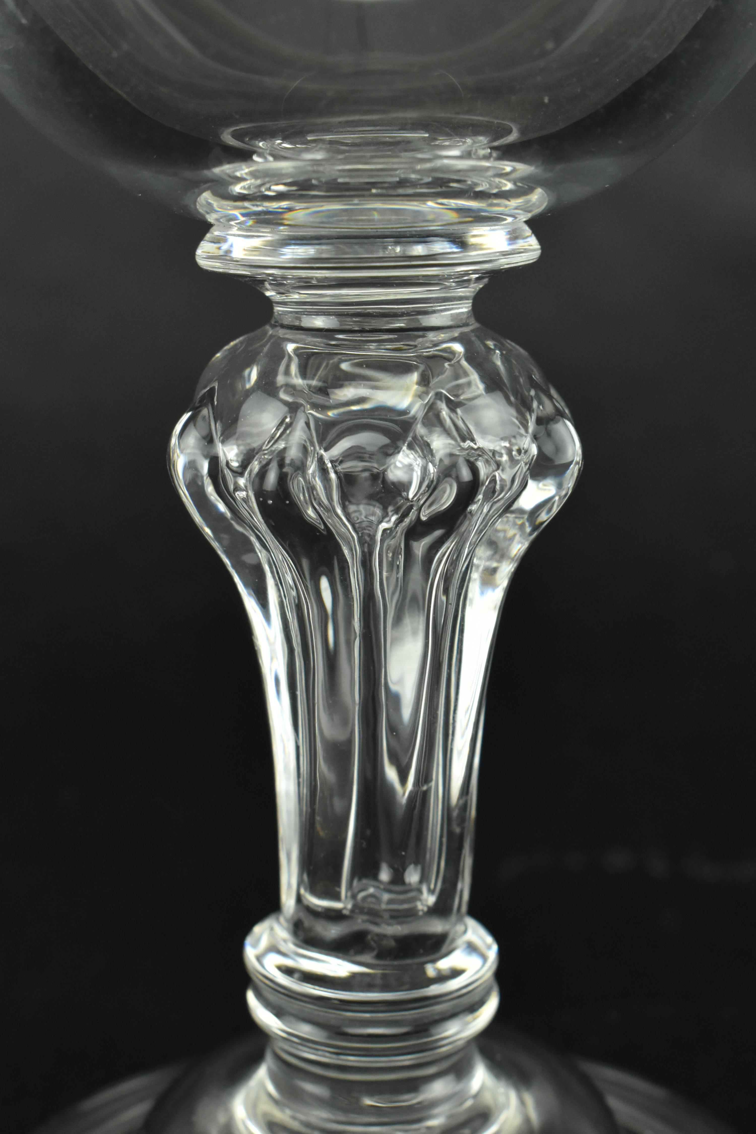 GEORGE III SWEETMEAT GLASS WITH OGEE BOWL & SILESIAN STEM - Image 4 of 6