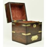 EARLY 19TH CENTURY GEORGE III MAHOGANY JEWELLERY BOX