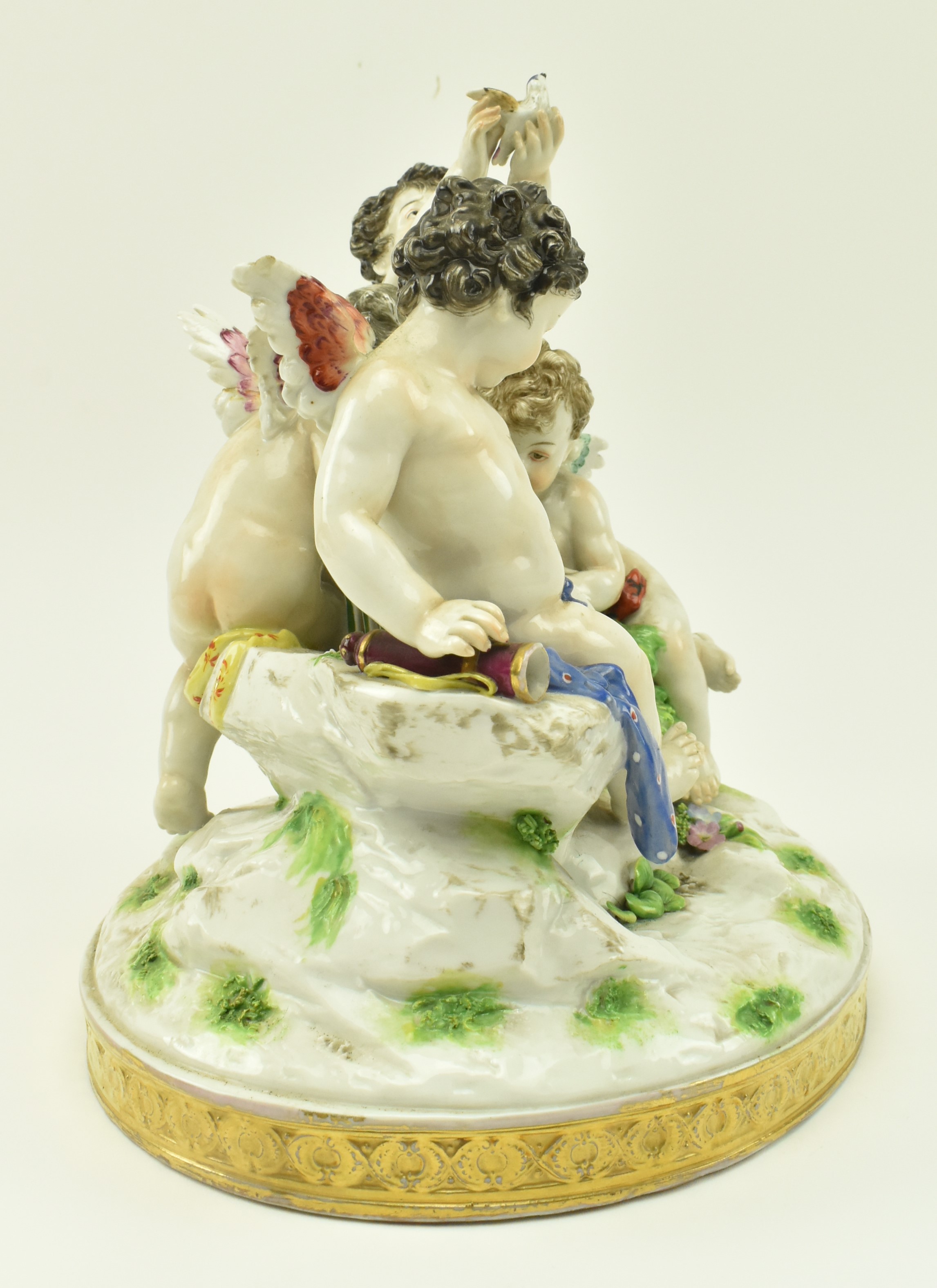 BELIEVED RUDOLSTADT - C1900 PORCELAIN CHERUBS CENTREPIECE - Image 2 of 7